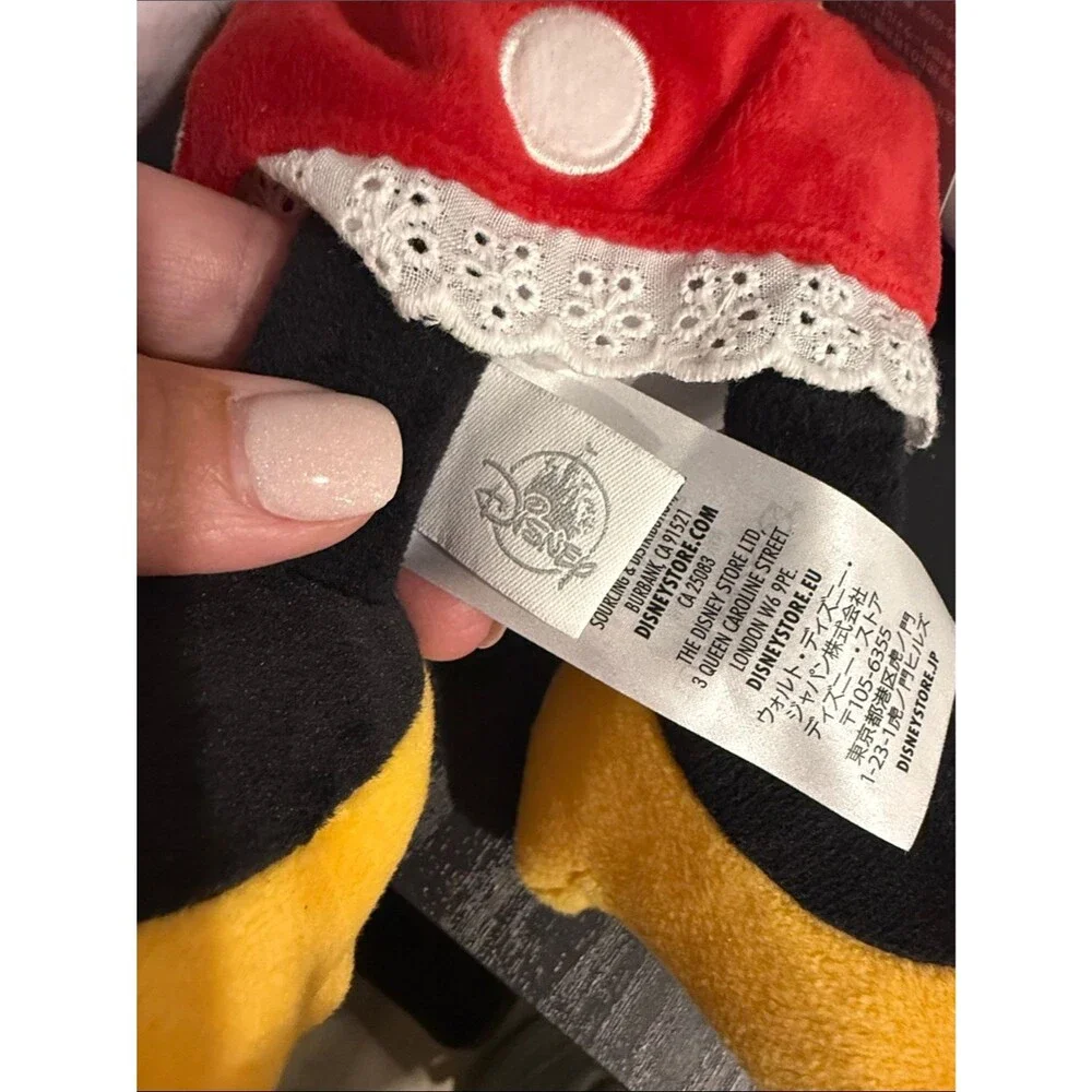 Disney Parks Minnie Mouse Plush Stuffed Animal Disney World Red Polka Dot NWT